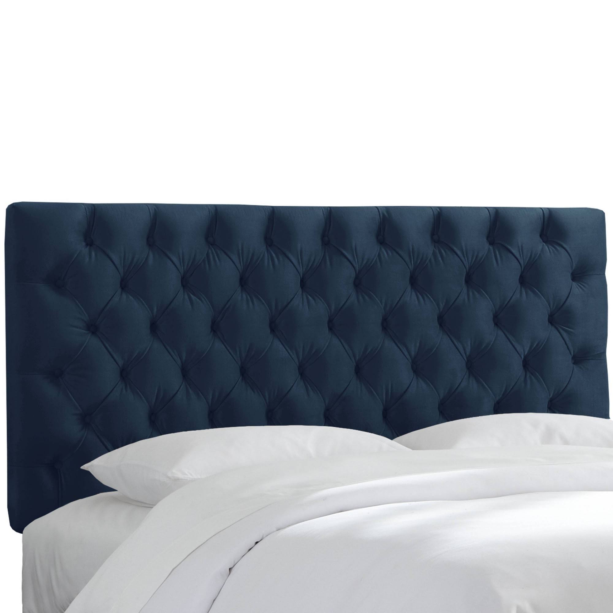Tufted Headboard in Mystere Eclipse Blue B828188