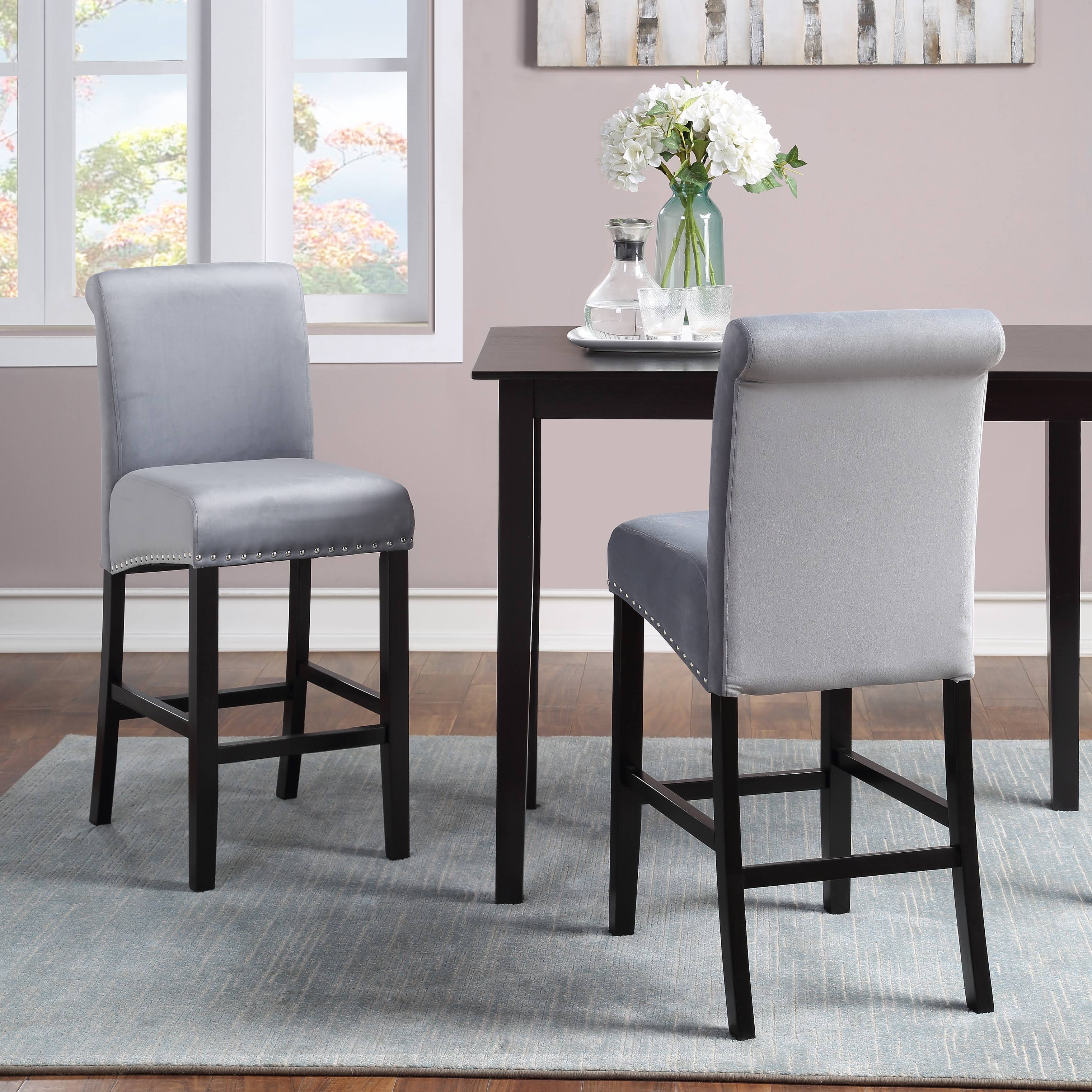 Velvet Counter Chair (Set of 2) O395