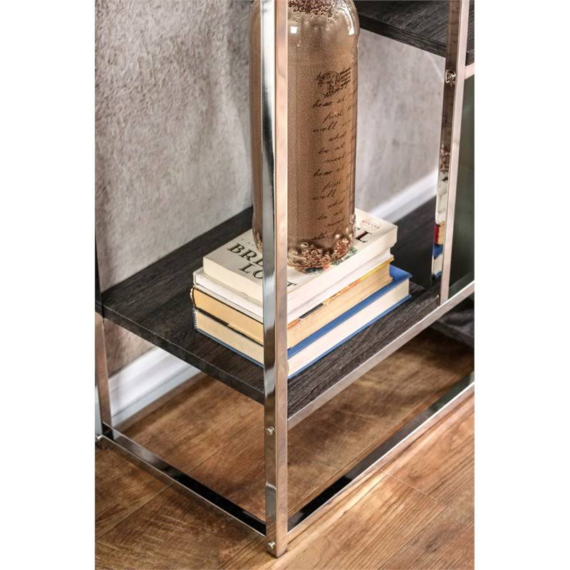 Chrome 6 Shelf Bookcase Q34696