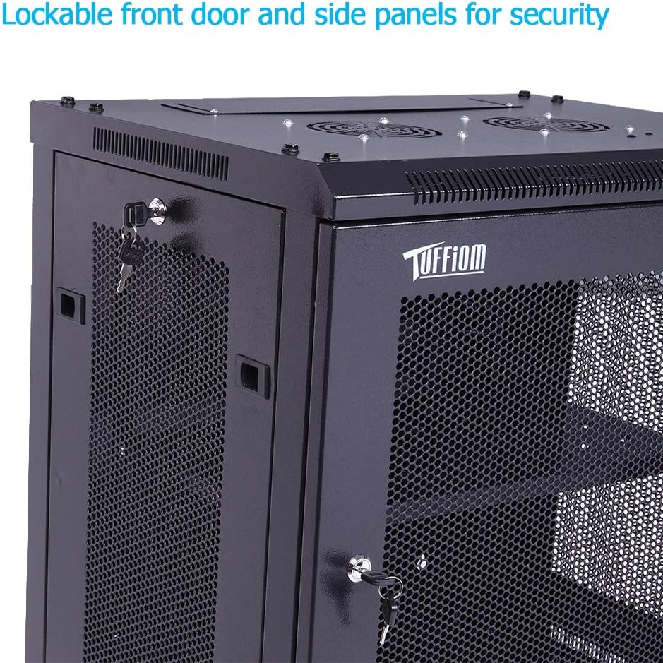 12U 19 Inch Network Enclosure Server Equipment Rack with Cooling Fan G79076