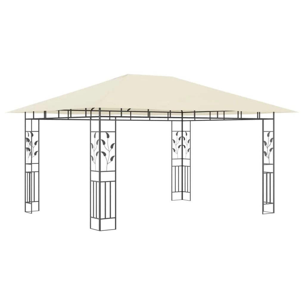 Gazebo with Mosquito Net 13.1'x9.8'x9' Cream S639694