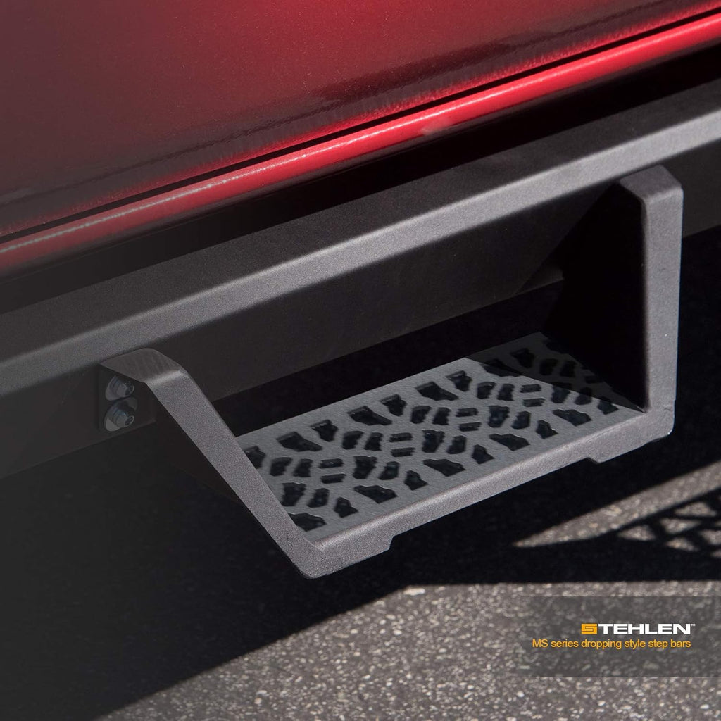 Matte Black Modular Drop Step Side Nerf Bars Running Boards K6724