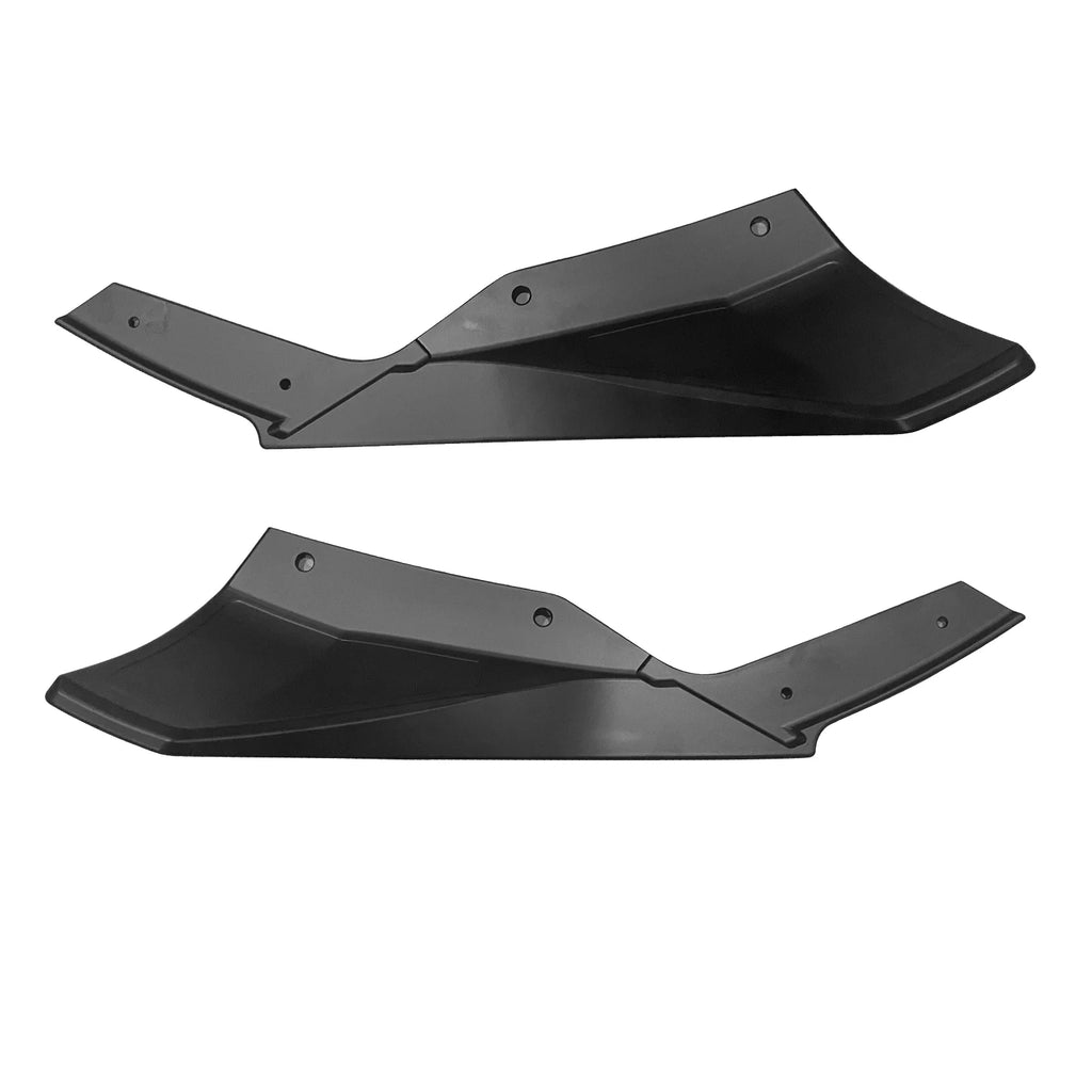 Matte Black 3PC Rear Bumper Lip Diffuser Aprons Q384
