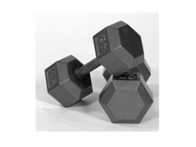 Gray Cast Iron Hex Dumbbell 70 lb P78120