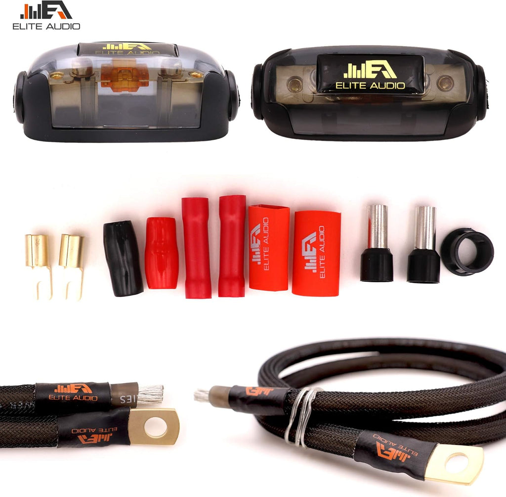 0 Gauge 100% Copper Amplifier Installation Wiring Kit with 20 feet Copper Wire O87924