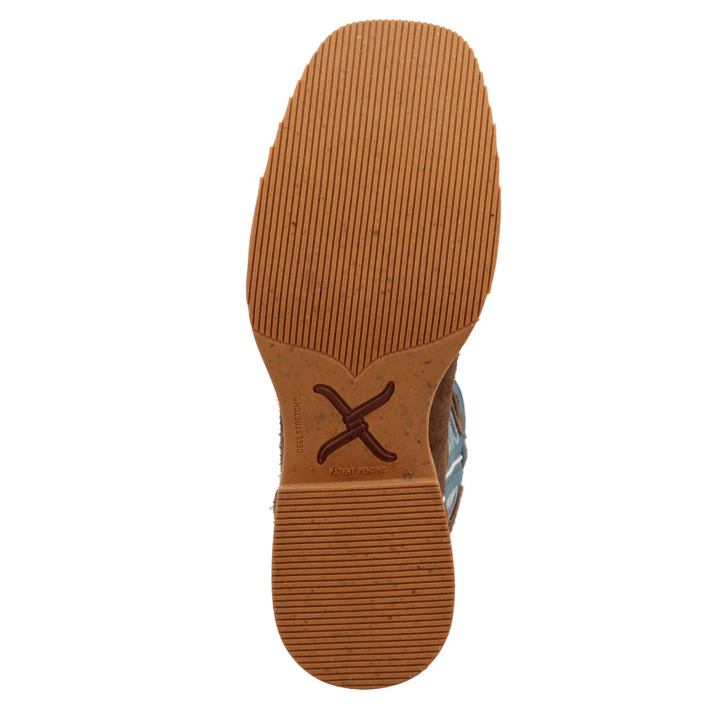 Chocolate Roughout 12in Square Toe Brown Work Boots E48780