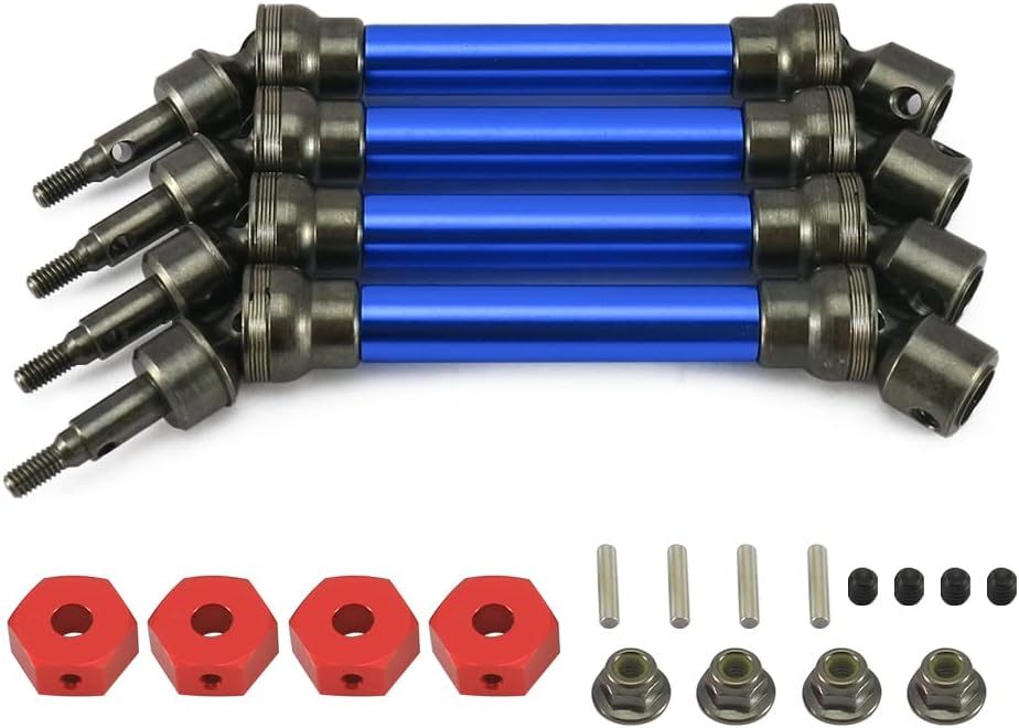Blue 4X Front/Rear Drive Shaft Set for 1/10 Monster Truck L461