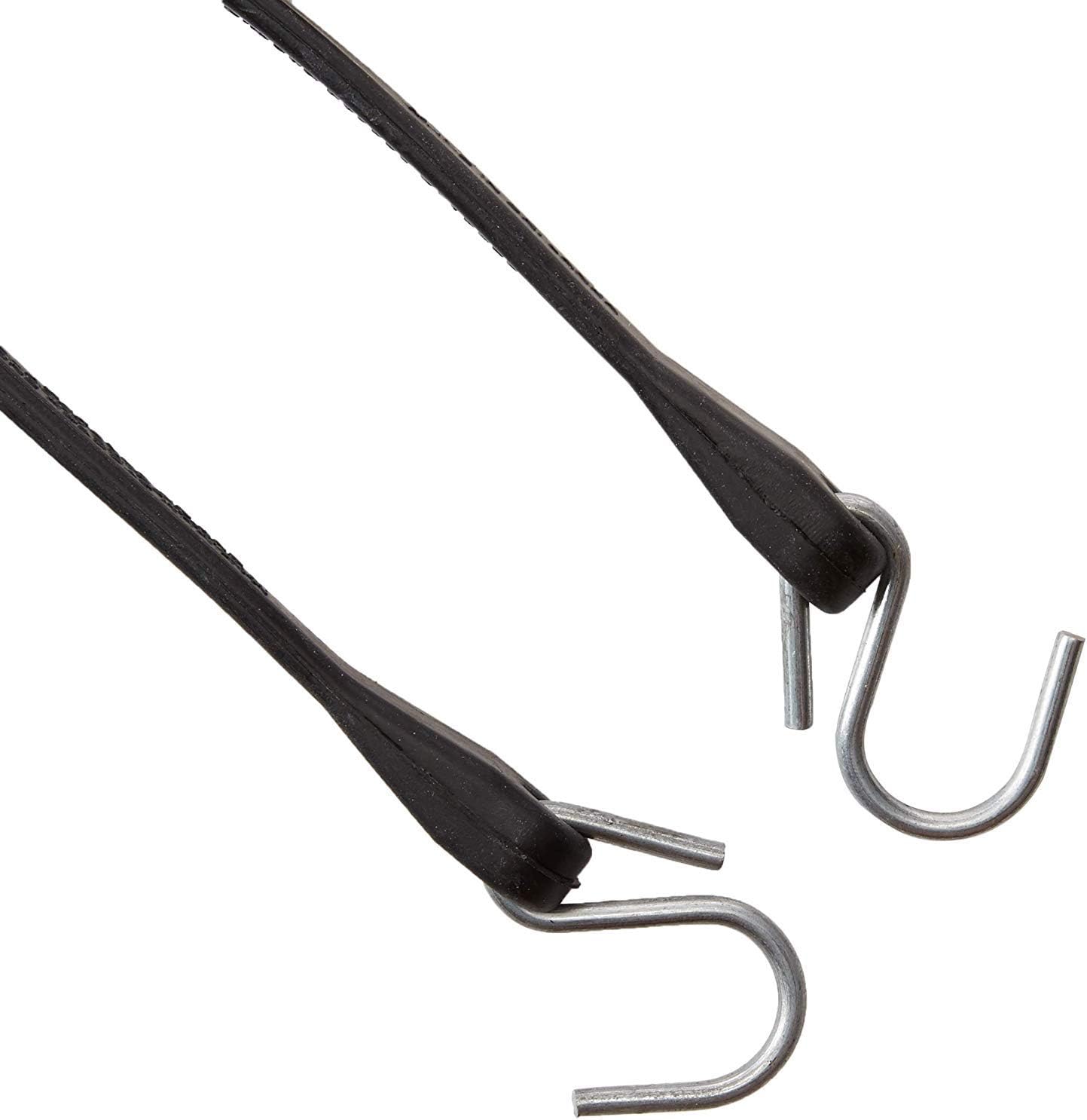 Pack of 25 41 inch Rubber Bungee Cords with Metal S Hooks D644