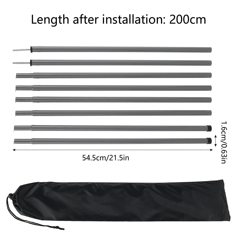 Adjustable Universal Iron Tent Poles for Camping Canopy F1213