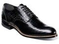 Black Leather Stacy Adams Shoes Y589