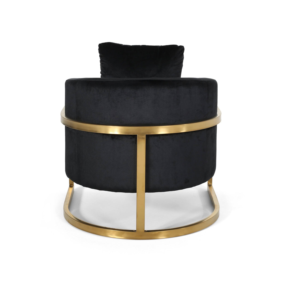 Emerald Velvet Armchair with Stainless Steel Frame T28132