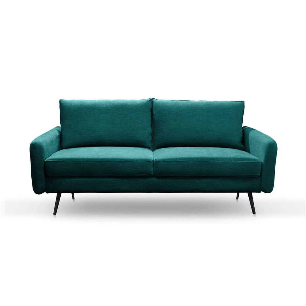 Teal Blue Fabric Sofa N8905