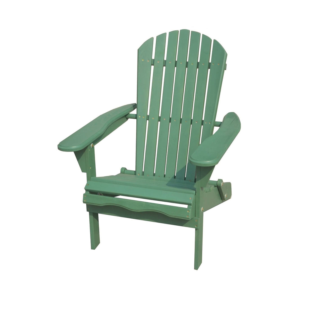 Set of 2 Folding Adirondack Chair Sea Green X298