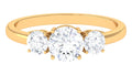 14K Yellow Gold Moissanite Engagement Ring I8709