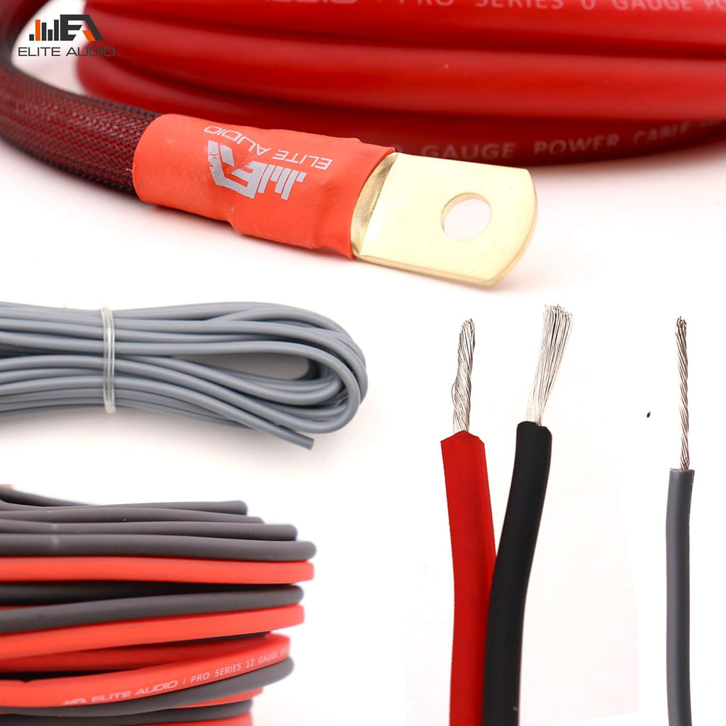 0 Gauge 100% Copper Amplifier Installation Wiring Kit with 20 feet Copper Wire O87924