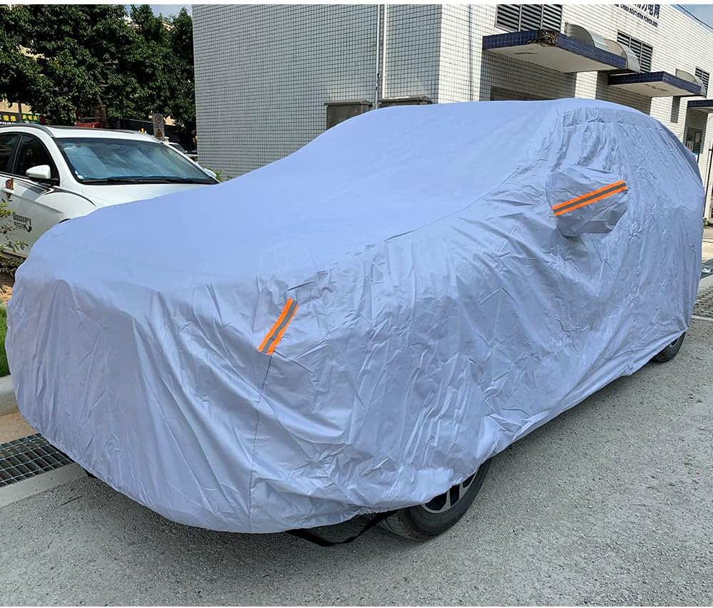Heavy Duty All Weather Outdoor Full Car Cover with Zipper Y515590