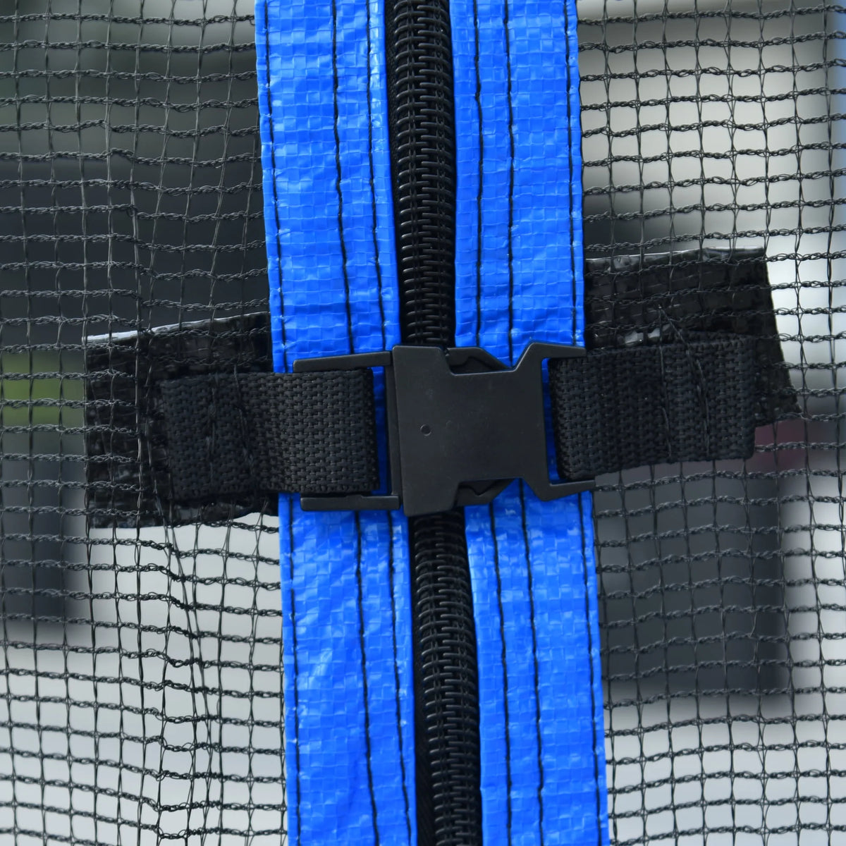 14 FT Trampoline Set with Safety Enclosure Net, Basketball Backboard and Ladder R1539