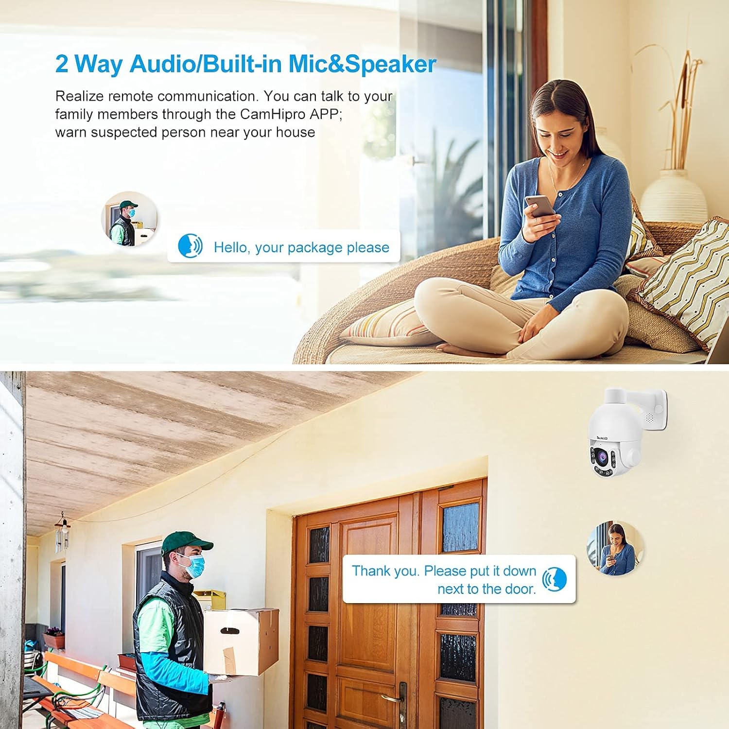 5MP PTZ POE Security Camera with 5X Optical Zoom G811834