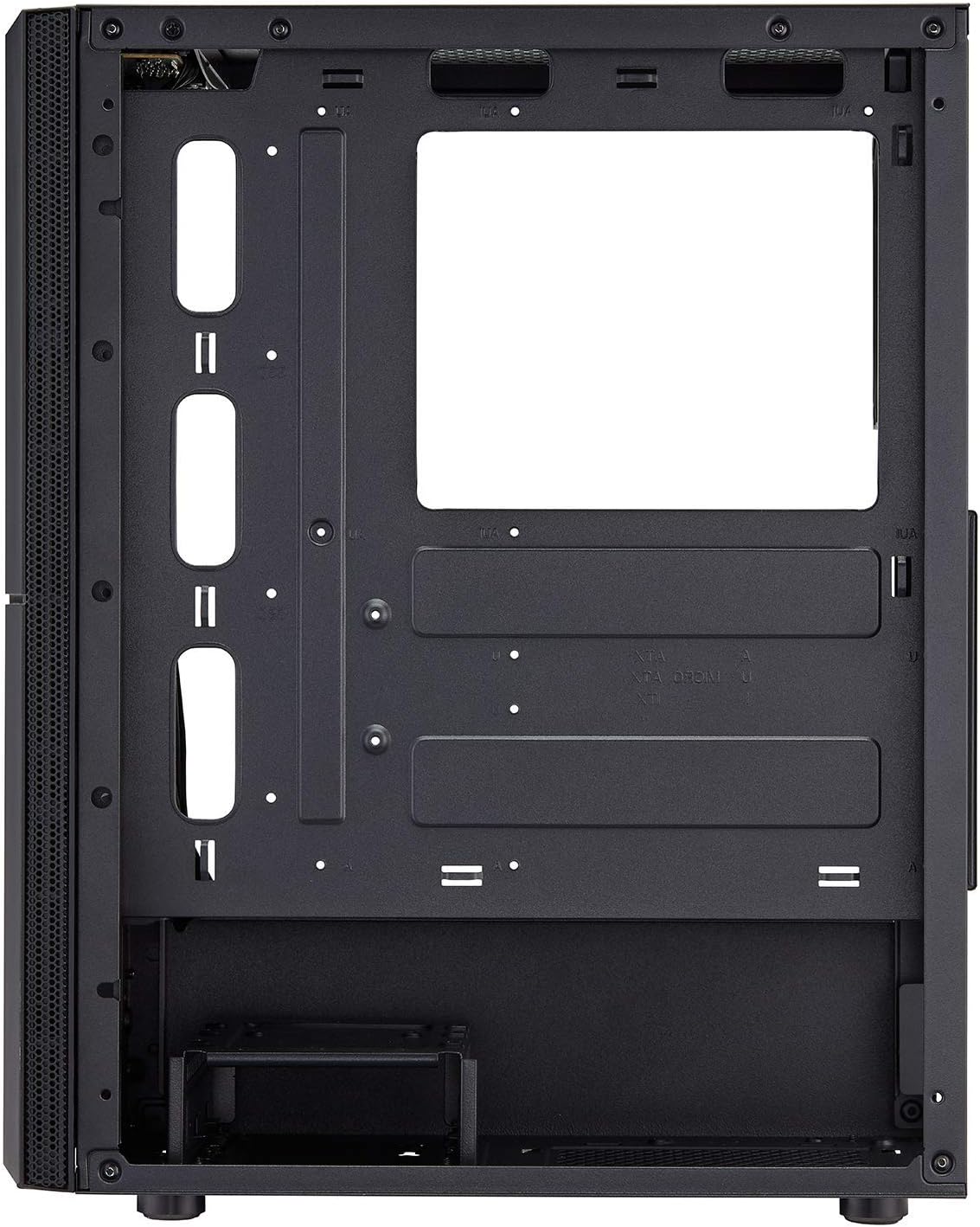 ATX Mid Tower PC Gaming Case with Tempered Glass Side Panel N3328