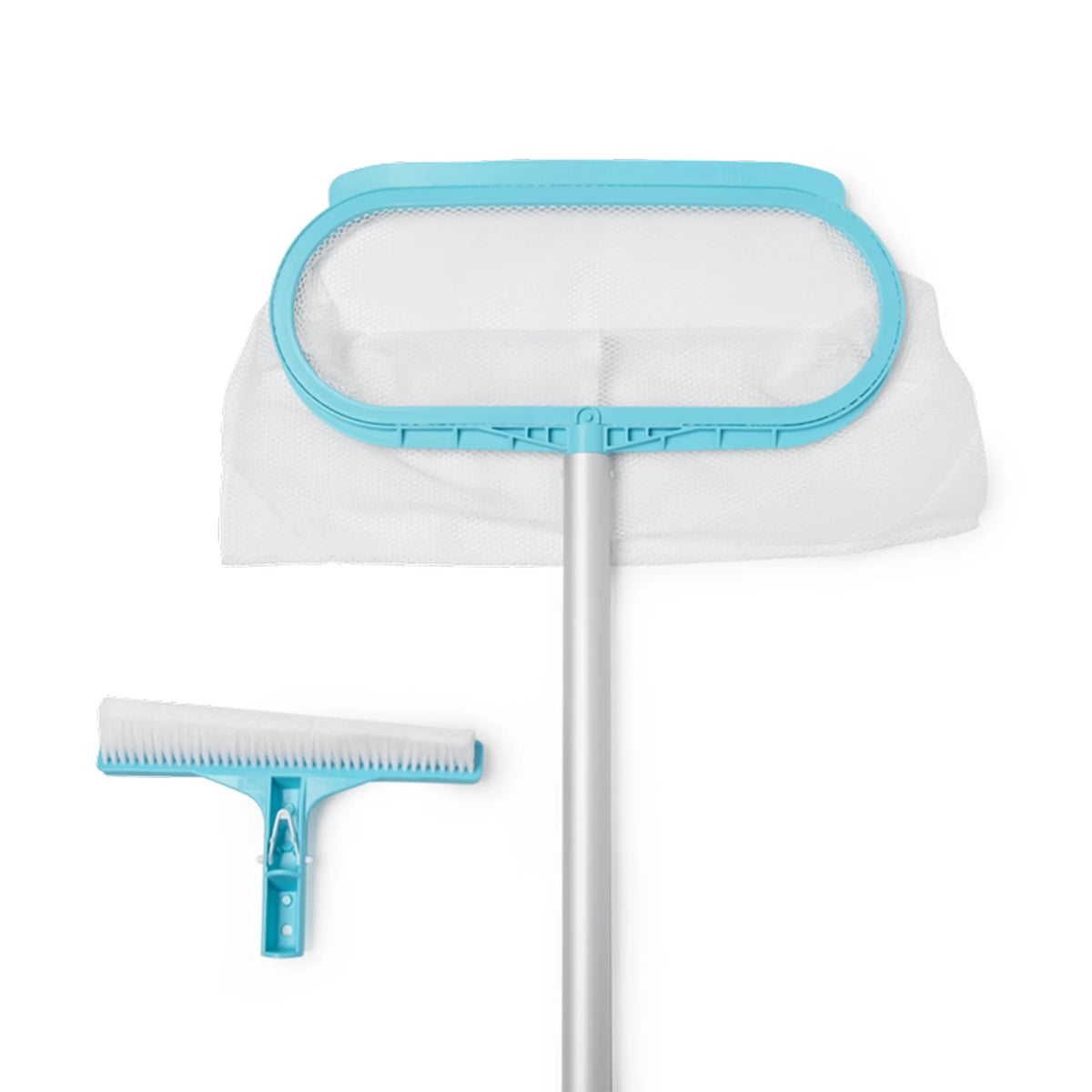Deluxe Pool Cleaning Maintenance Kit with Vacuum, Skimmer Net, Telescoping Aluminum Shaft, Wall Brush Attachment S182