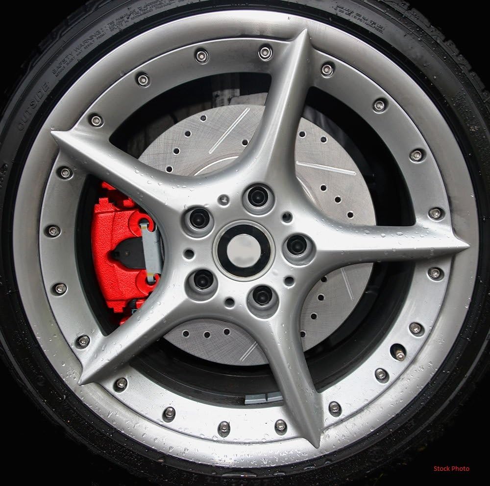 Red Powder Coated Caliper Assembly Set Kit P214658