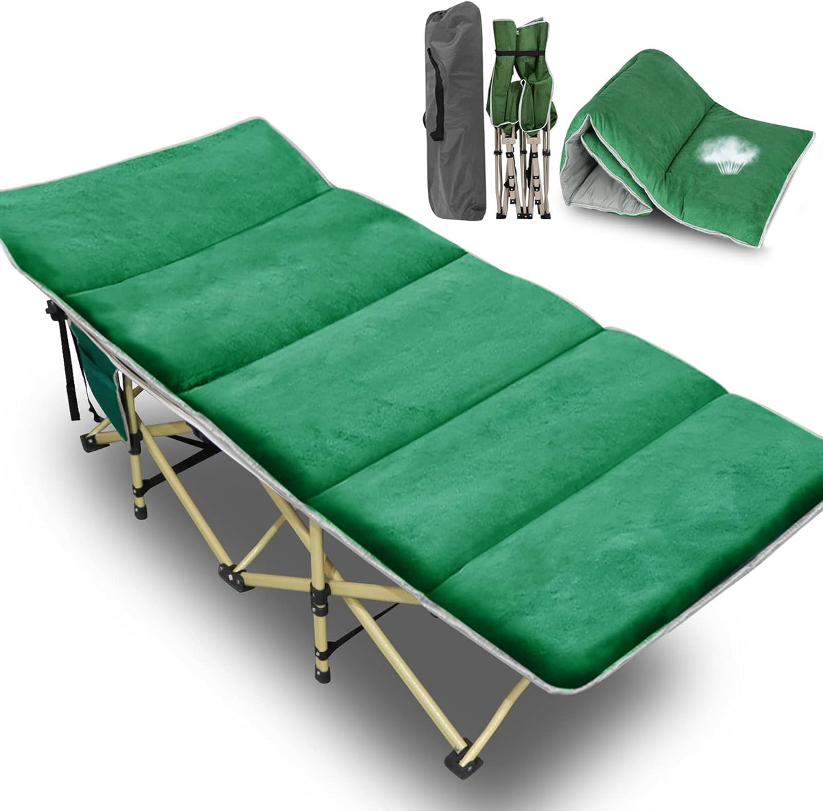 Camping Cot Folding Bed with Carry Bag C465732