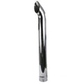 Curved Slotted Chrome Exhaust Stack 48" Long 5" ID V338809