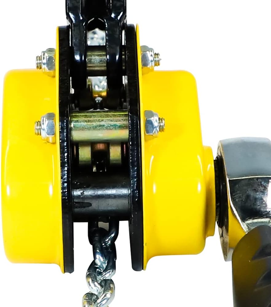 550LBS Manual Lever Chain Hoist 5 Feet Lift G80 Chain with Hook Pack of 2 Q96641