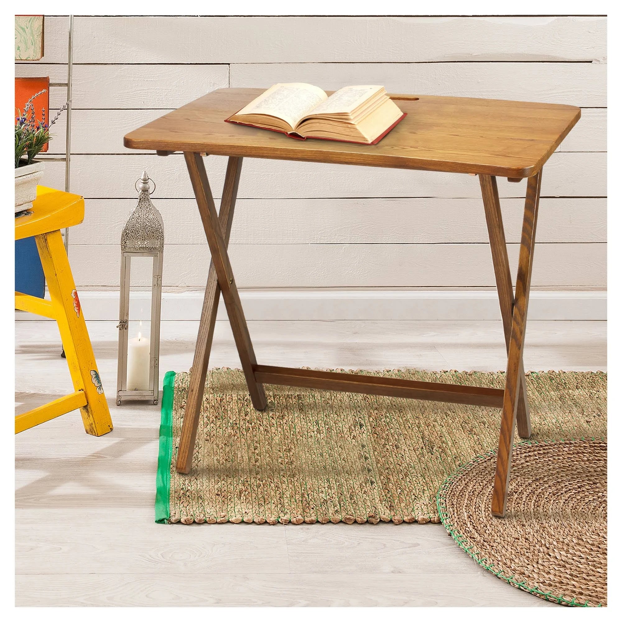 Solid American Red Oak Folding Table G639