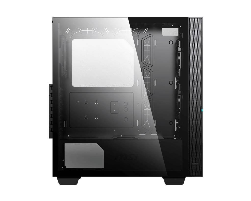 Black Tempered Glass Mid-Tower Gaming Case W756608