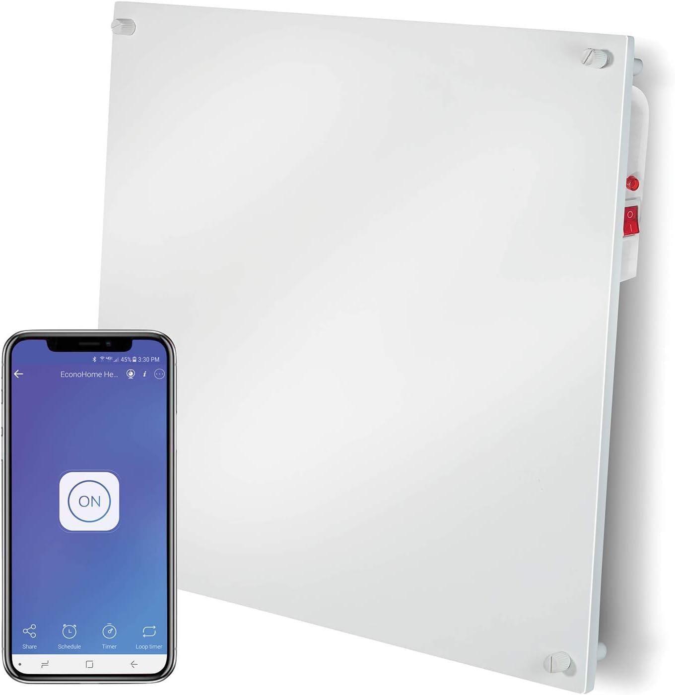 Wall Mount Smart Space Heater Panel with Overheat Protection T372