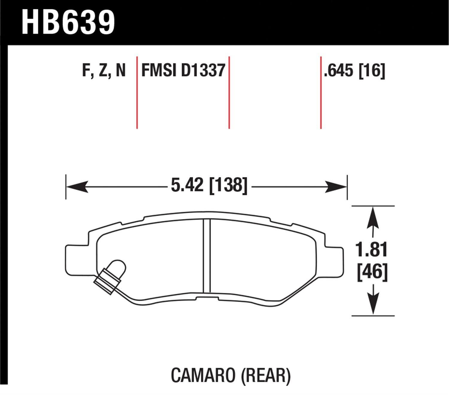 HP Plus Brake Pads Q358802