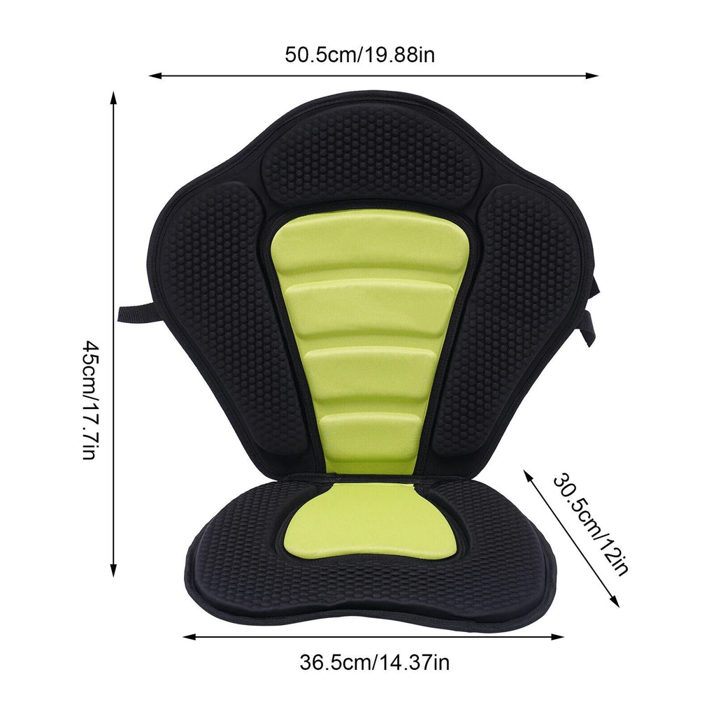 Soft Padded Deluxe Kayak Seat High Backrest Detachable Back Canoe Seat B588499