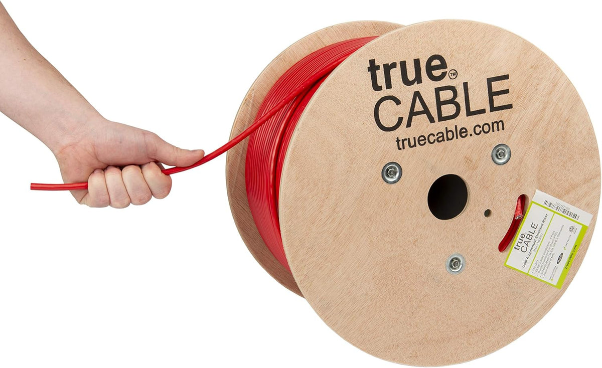 1000ft Black 23AWG Solid Bare Copper Bulk Ethernet Cable W7107