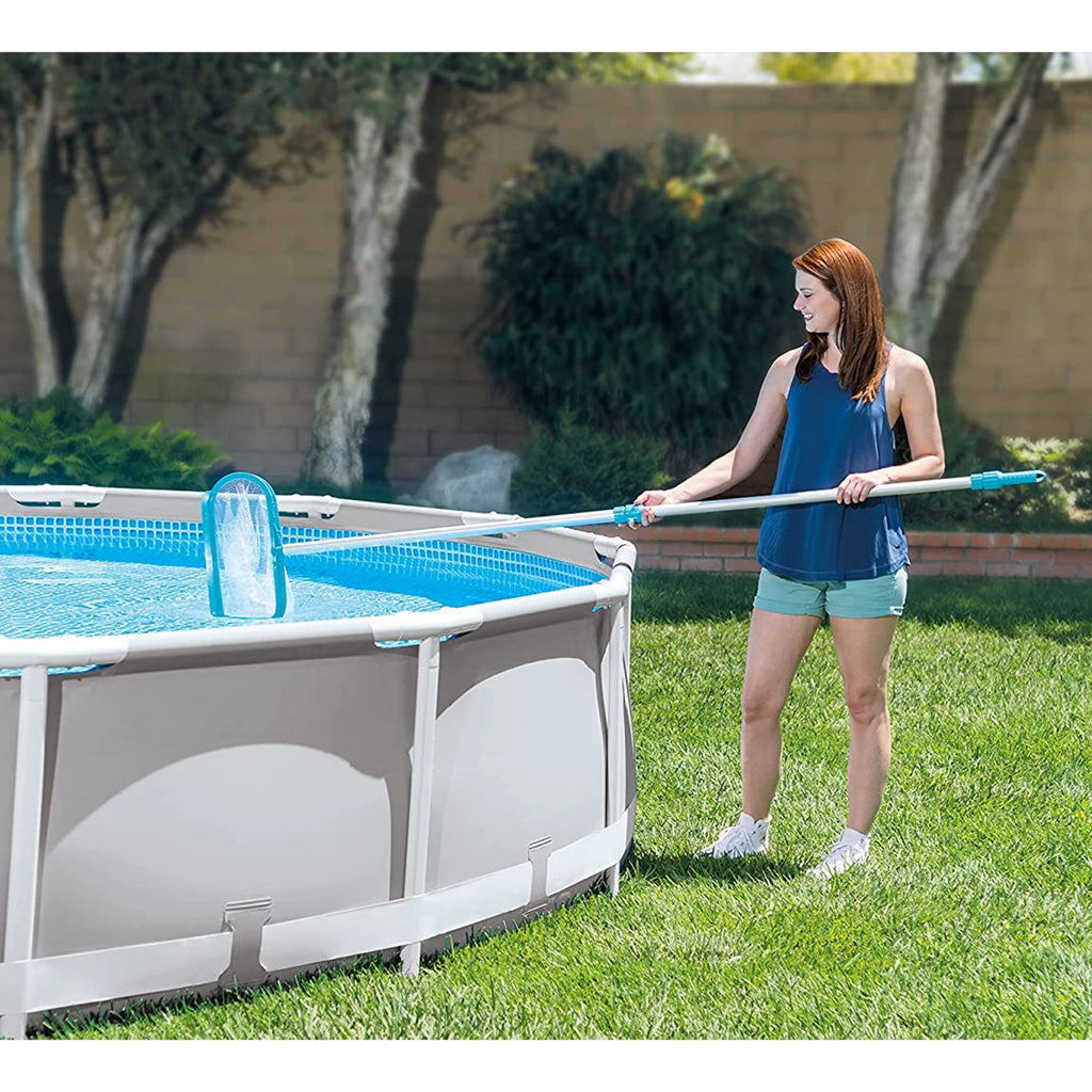 Deluxe Pool Cleaning Maintenance Kit with Vacuum, Skimmer Net, Telescoping Aluminum Shaft, Wall Brush Attachment S182