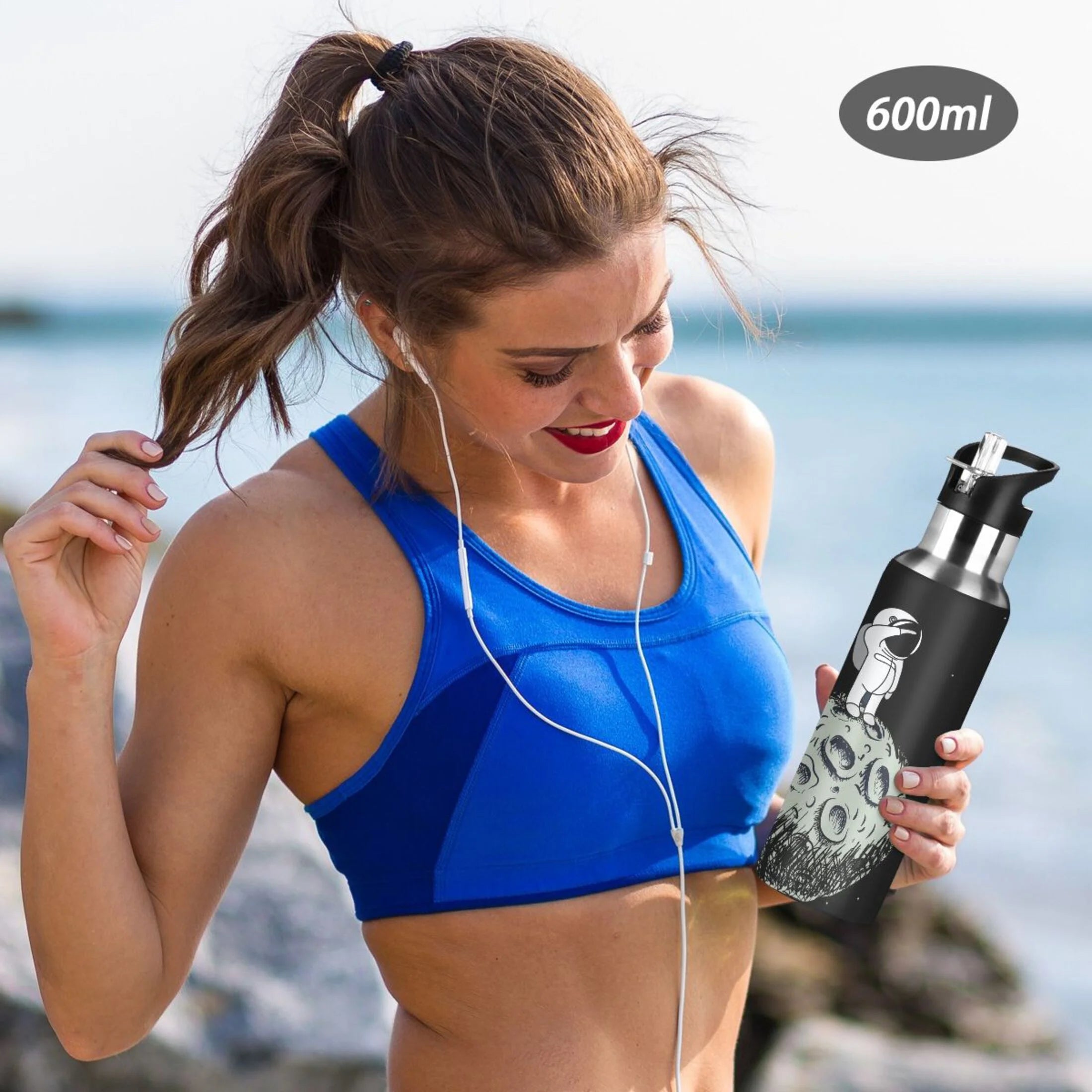 Stainless Steel Insulated Water Bottle with Straw Lid V44252