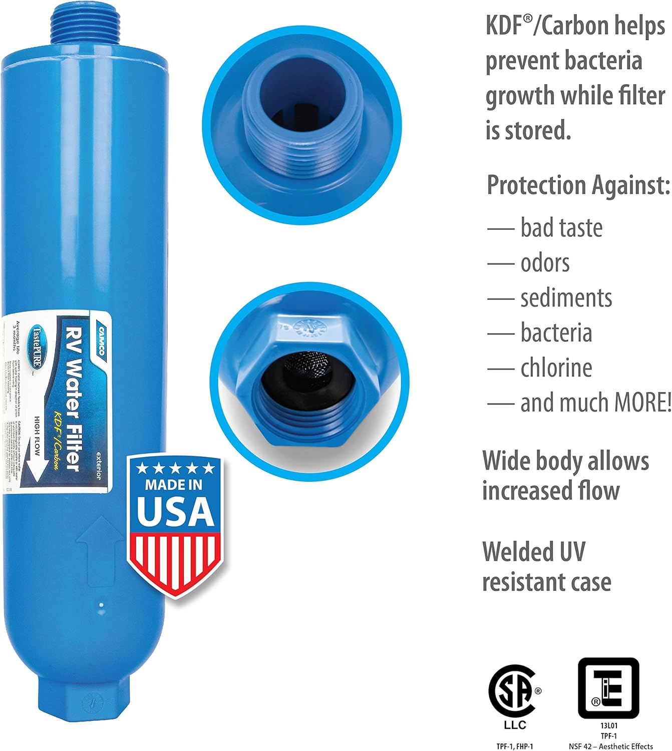 4-Pack Inline RV Water Filter K362