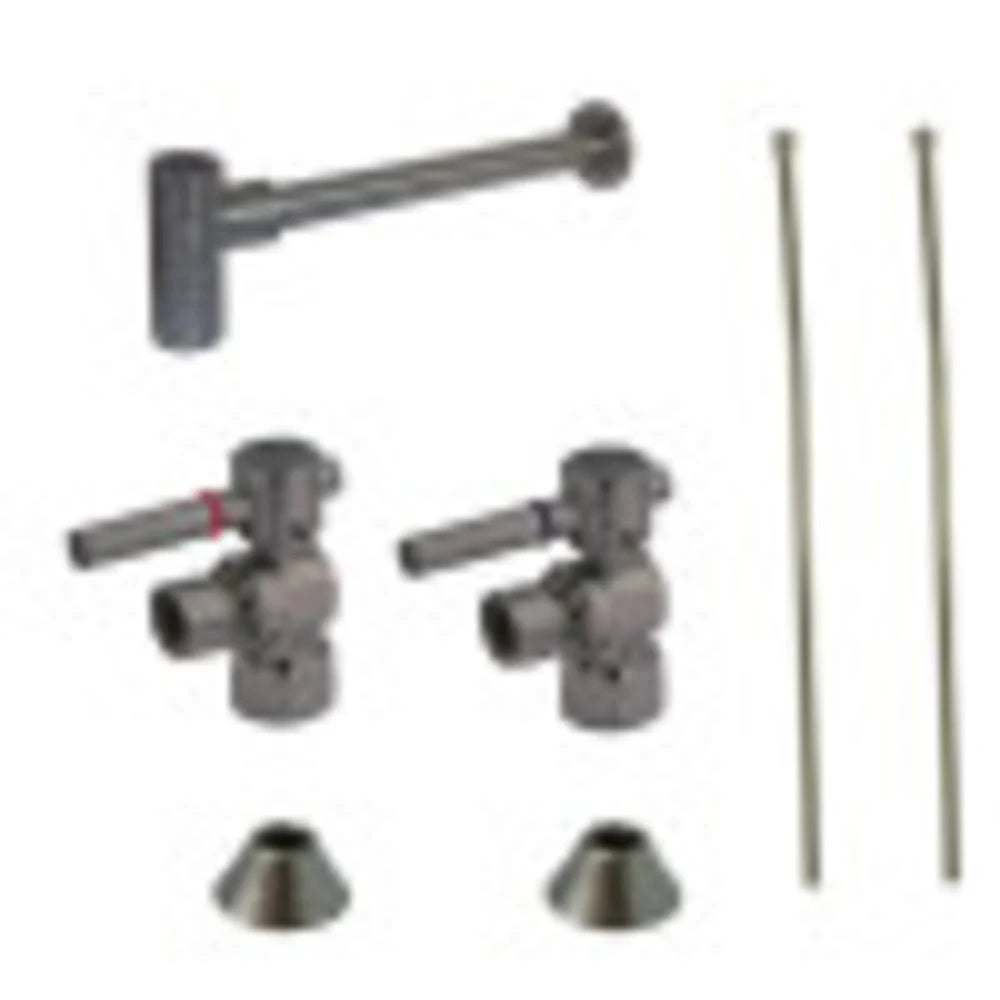 Satin Nickel Sink Trim Kit with P-Trap A725