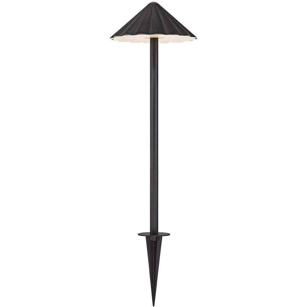 Bronze LED Scalloped Path Light Landscape Kit C837199