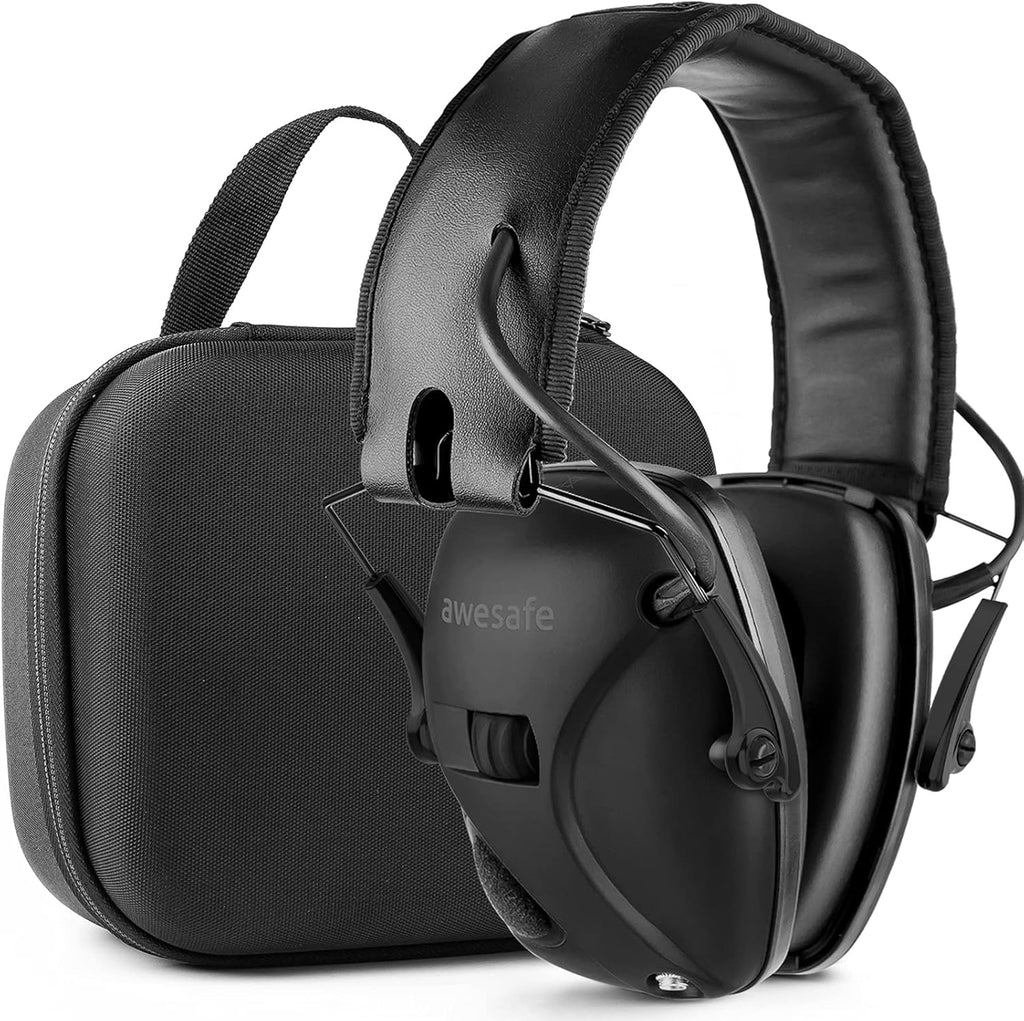 Electronic Shooting Earmuff Hearing Protection with Storage Case U269