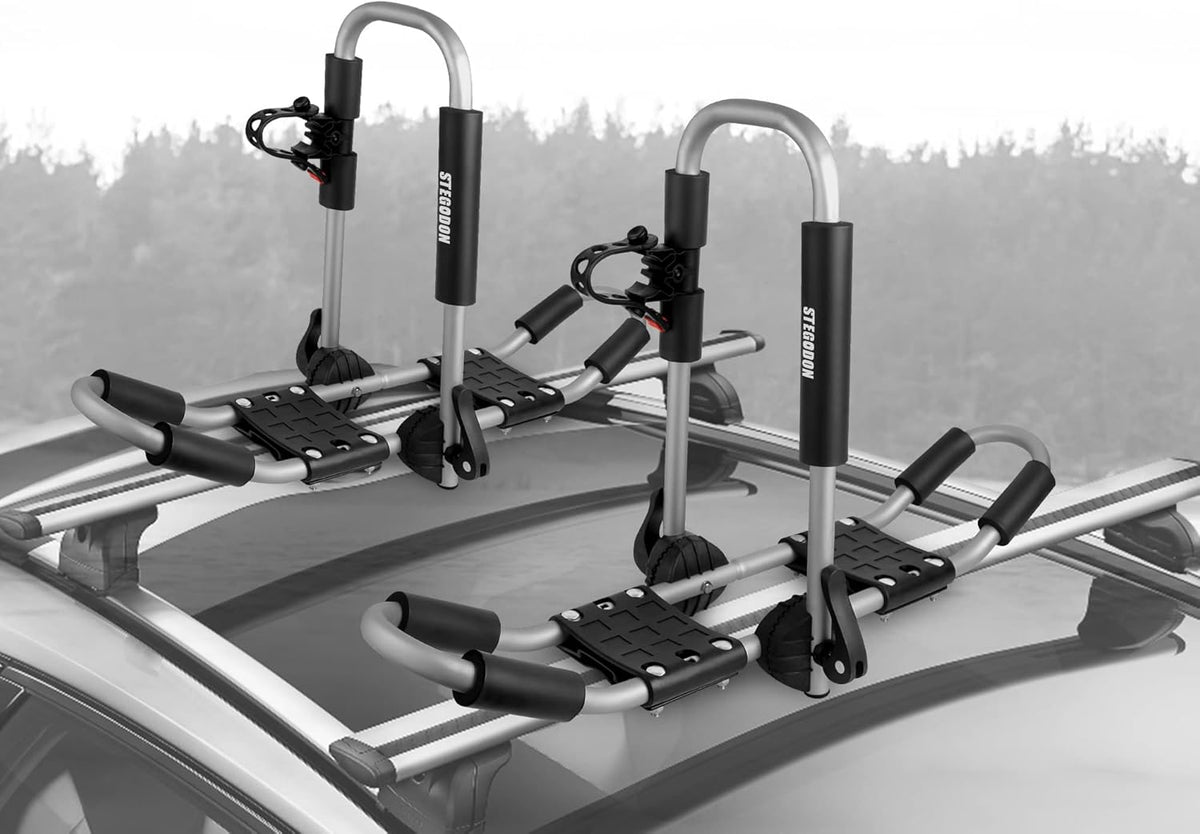 Foldable J-Bar Kayak Roof Rack 4-in-1 Carrier U825519