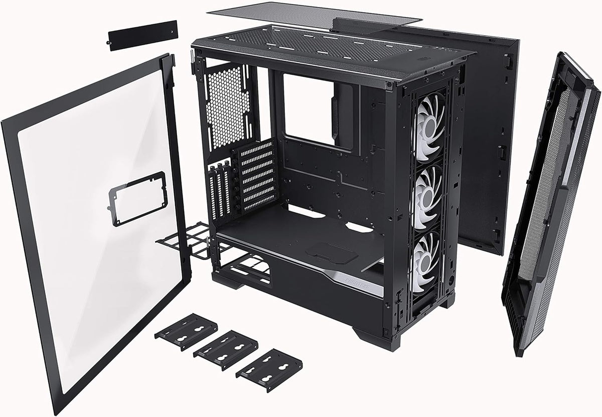 Black ATX Mid-Tower Case with Tempered Glass V86307