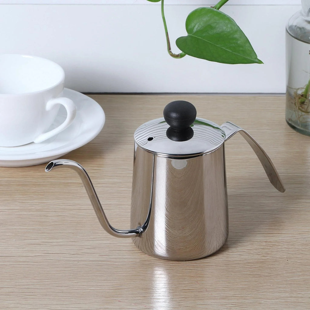 250ml Stainless Steel Coffee Pot with Lid Y4118