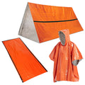 Thermal Poncho Sleeping Bag Tent Shelter Raincoat J833434