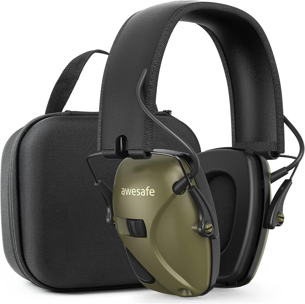 Electronic Shooting Earmuff Hearing Protection with Storage Case U269