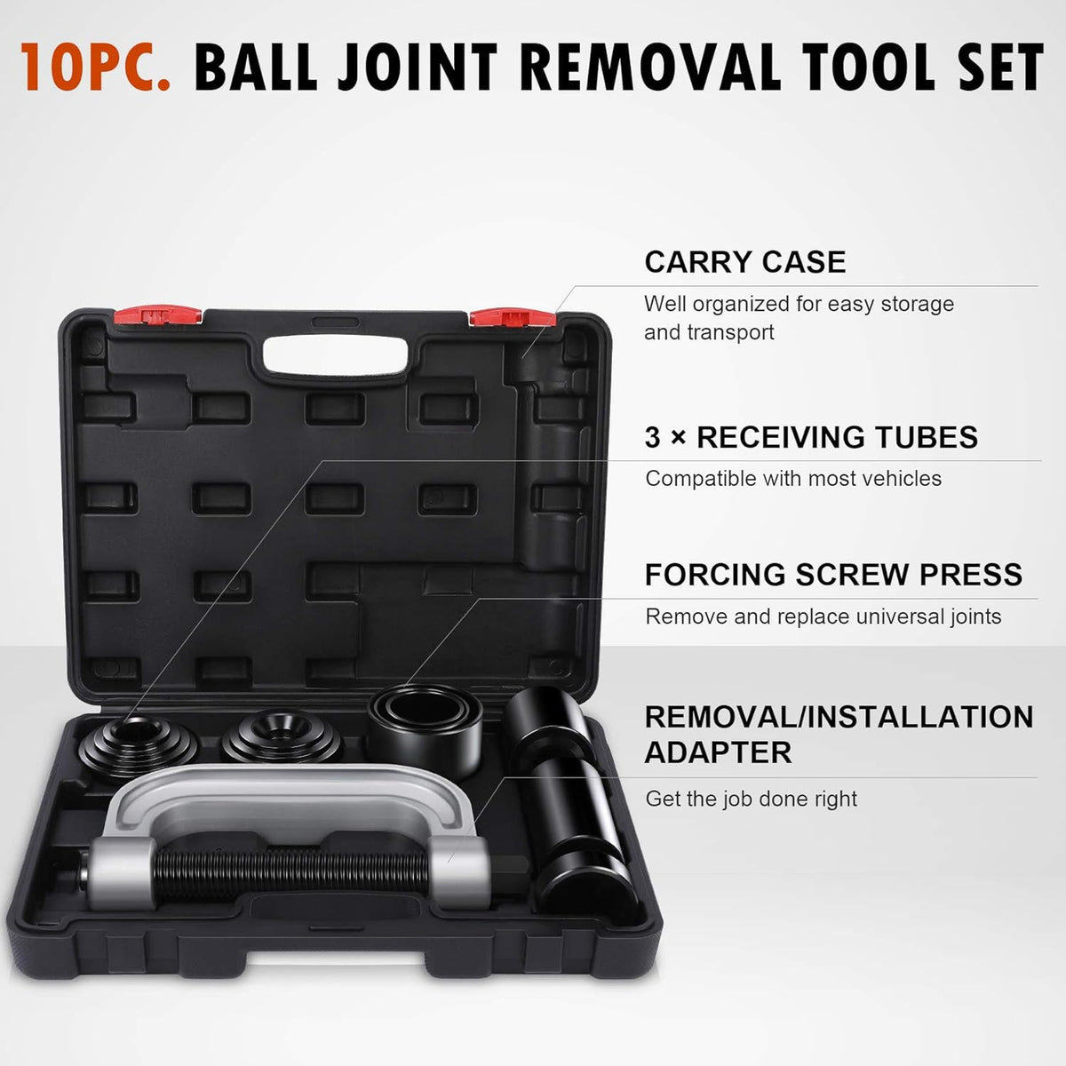 Ball Joint Press & U Joint Removal Tool Kit with 4wd Adapters, Pack of 2 P707