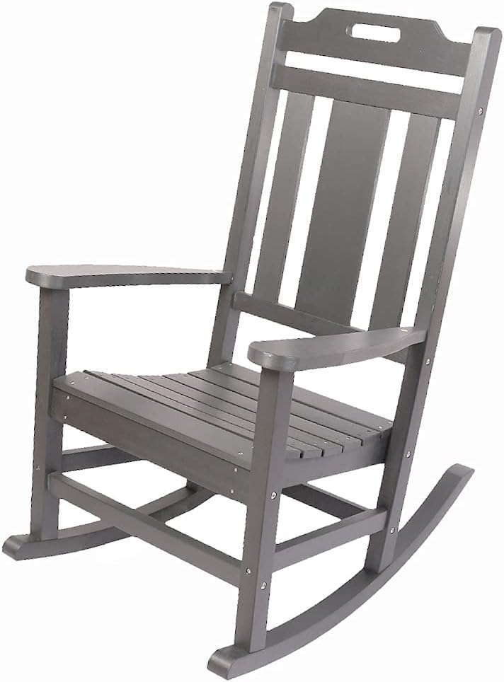 Brown PolyTEAK Plastic Rocking Chair P7855