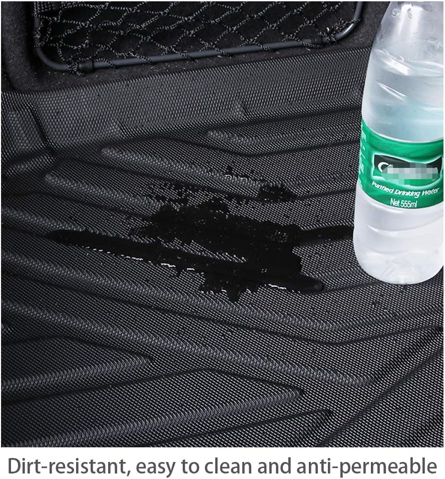 Cargo Liner Trunk Tray Heavy Duty Rubber Waterproof Protector Mat Black Pack of 2 C48183