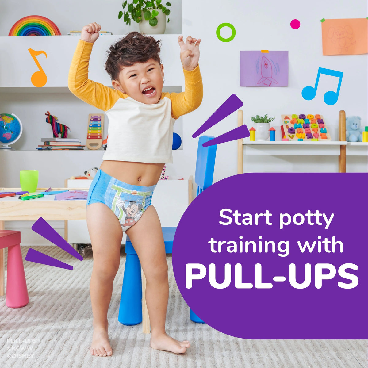 Boys' Potty Training Pants, 4T-5T (38-50 lbs), 60 Count S675990