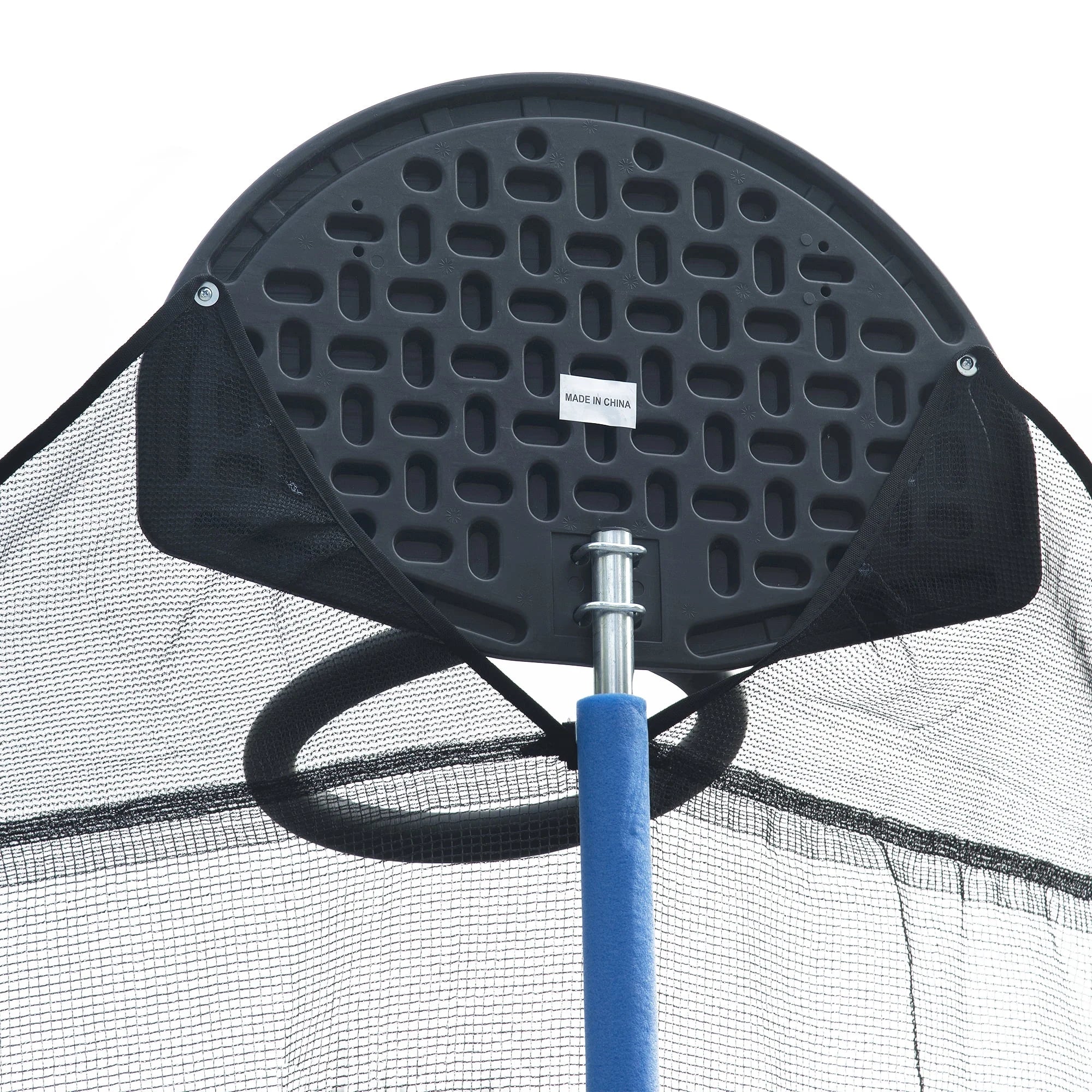 14 FT Trampoline Set with Safety Enclosure Net, Basketball Backboard and Ladder R1539